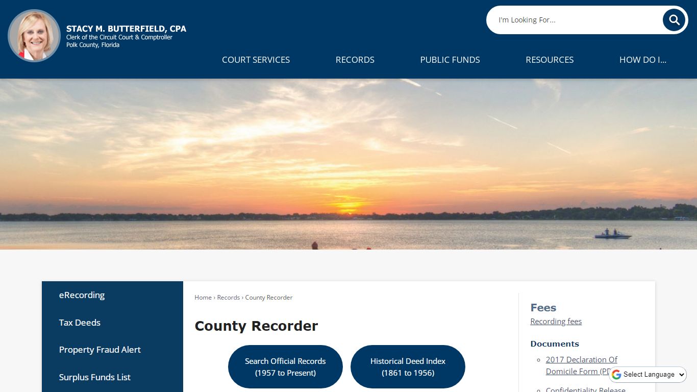 County Recorder | Polk County Clerk, FL